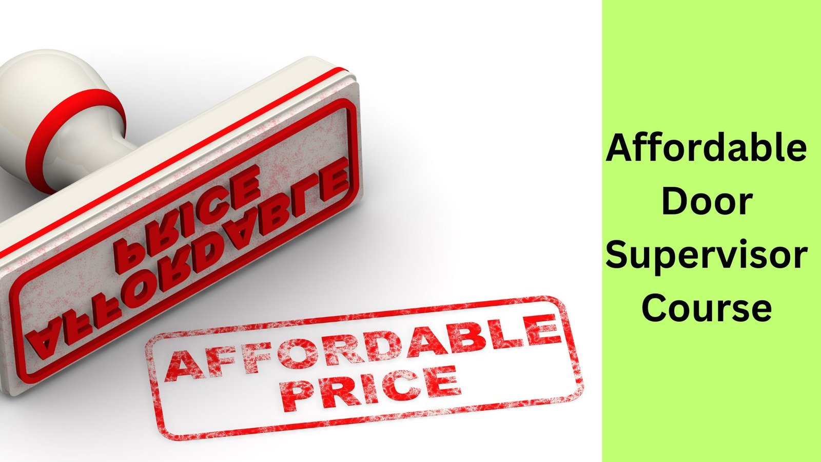 Affordable Door Supervisor Course